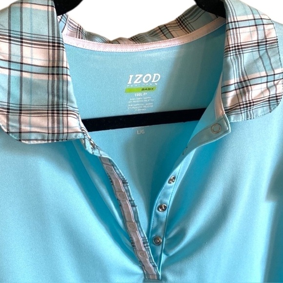 IZOD Golf Short Sleeve Polo Top Tennis Performance X Short Sleeve Large - Picture 3 of 10